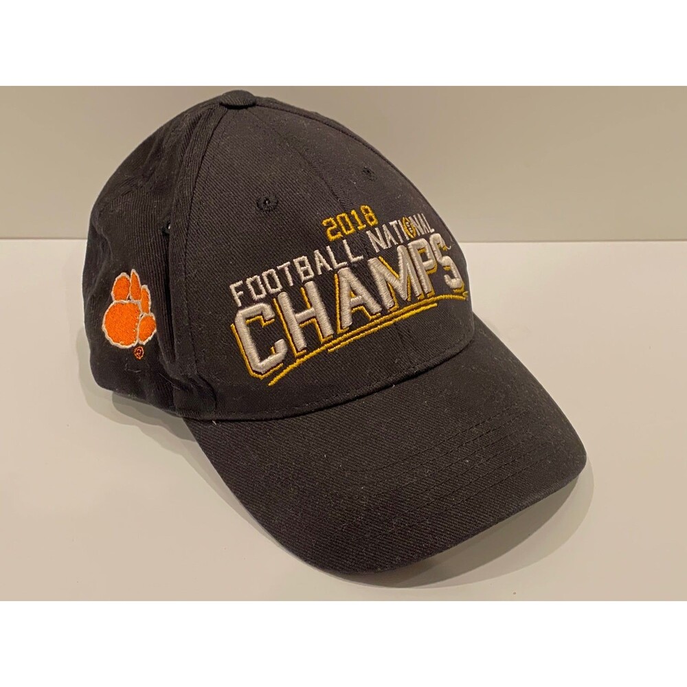 Clemson Tigers Men's Hat 2018 College Football National Champs Adjustable Black
